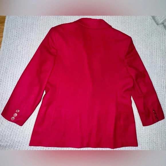Vintage Pendelton Red Burgundy Wool Blazer size 16 - Picture 7 of 7